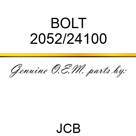 BOLT 2052/24100