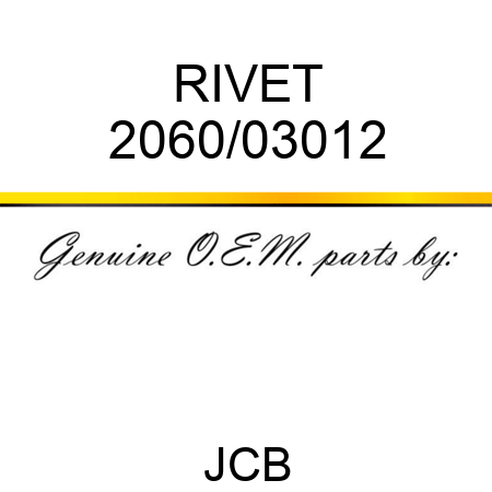 RIVET 2060/03012