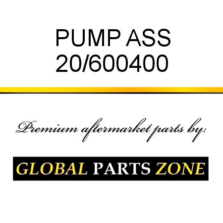 PUMP ASS 20/600400