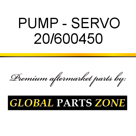 PUMP - SERVO 20/600450