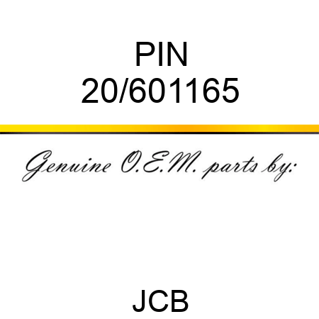 PIN 20/601165