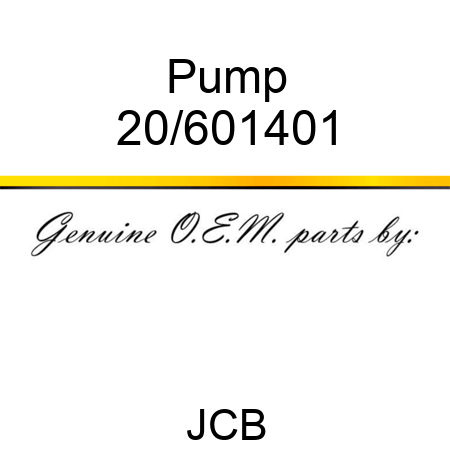 Pump 20/601401