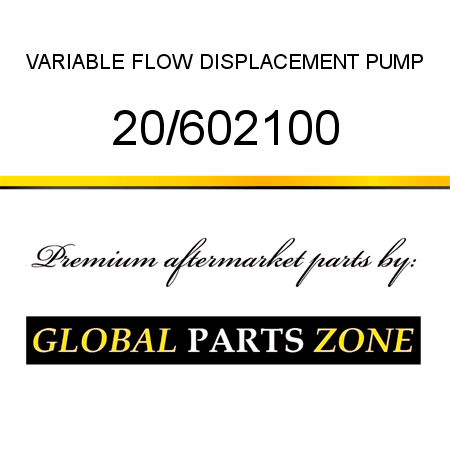VARIABLE FLOW DISPLACEMENT PUMP 20/602100