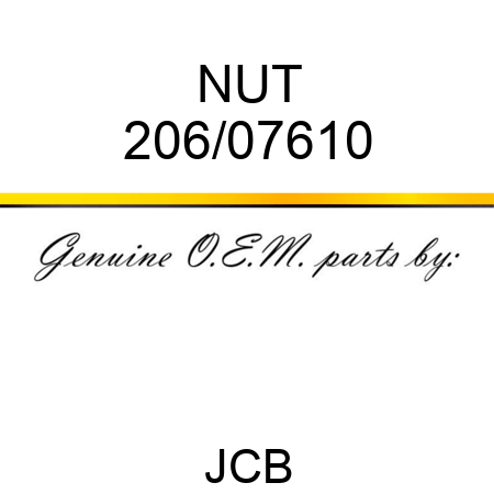 NUT 206/07610