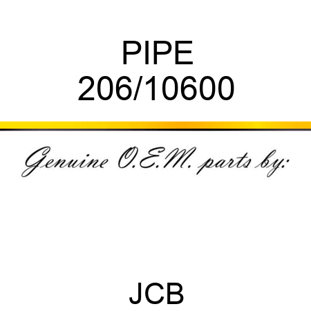 PIPE 206/10600
