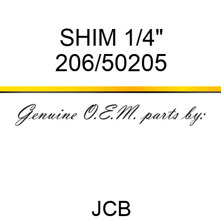 SHIM 1/4