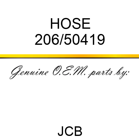 HOSE 206/50419