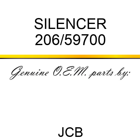 SILENCER 206/59700