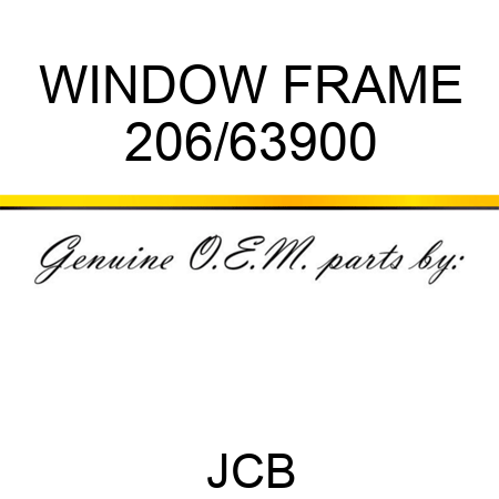 WINDOW FRAME 206/63900