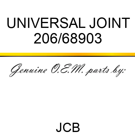 UNIVERSAL JOINT 206/68903