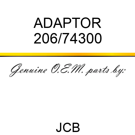 ADAPTOR 206/74300