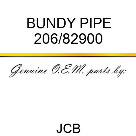 BUNDY PIPE 206/82900