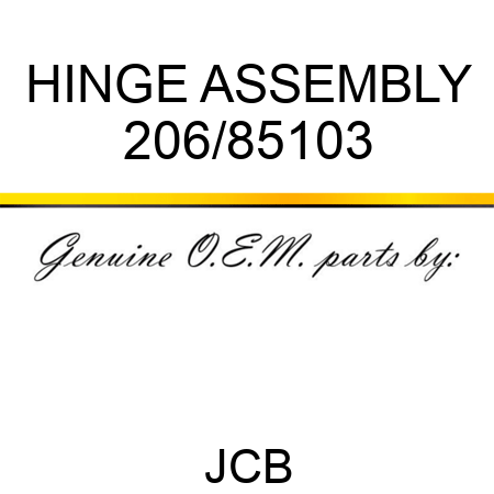 HINGE ASSEMBLY 206/85103