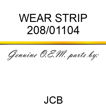 WEAR STRIP 208/01104