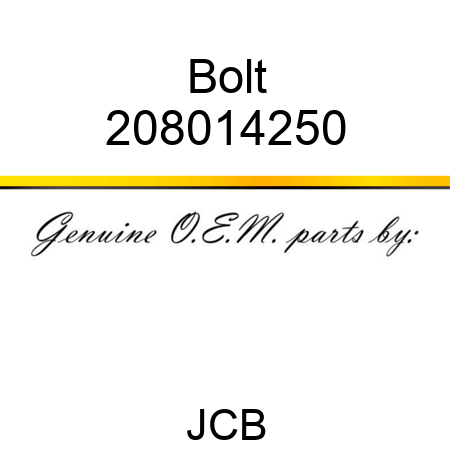 Bolt 208014250