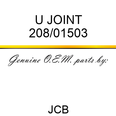 U JOINT 208/01503