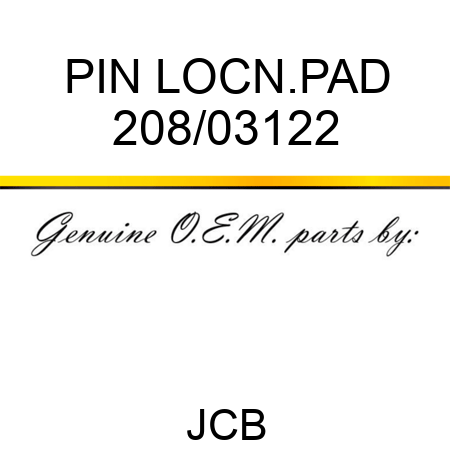 PIN LOCN.PAD 208/03122