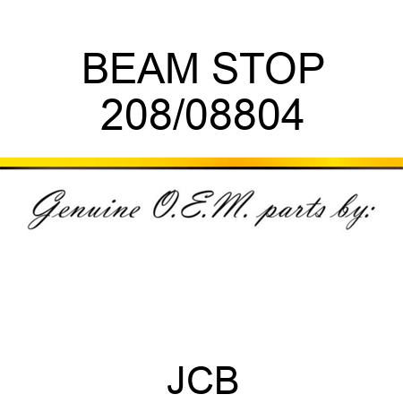 BEAM STOP 208/08804