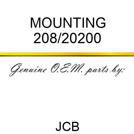 MOUNTING 208/20200