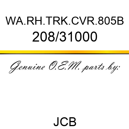 WA.RH.TRK.CVR.805B 208/31000