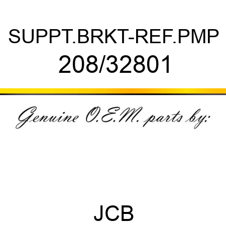 SUPPT.BRKT-REF.PMP 208/32801