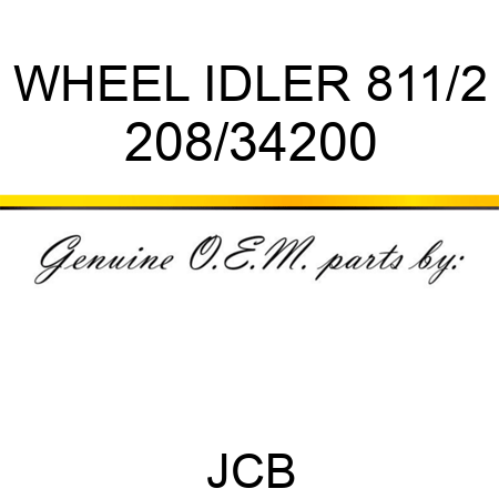 WHEEL IDLER 811/2 208/34200