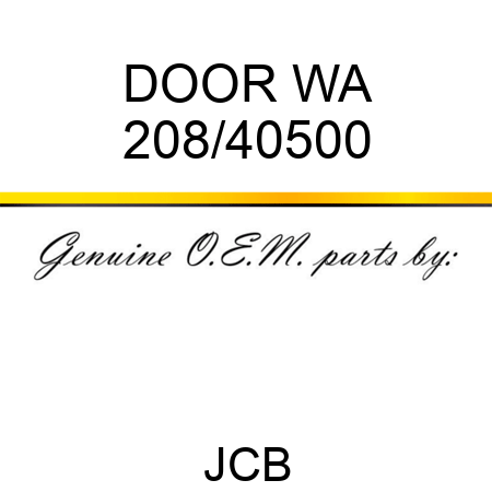 DOOR WA 208/40500