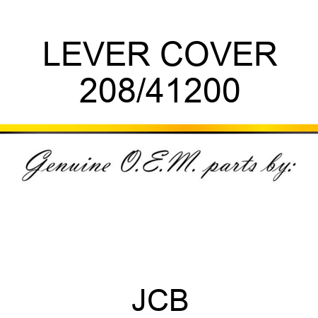 LEVER COVER 208/41200