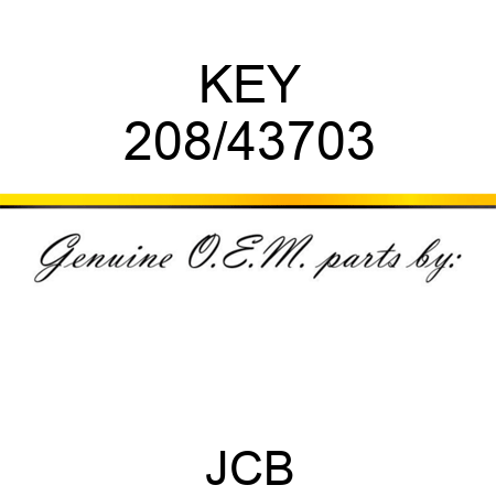 KEY 208/43703