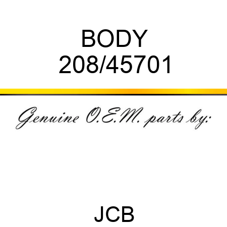 BODY 208/45701