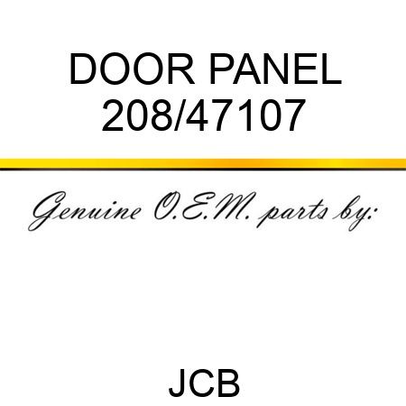 DOOR PANEL 208/47107