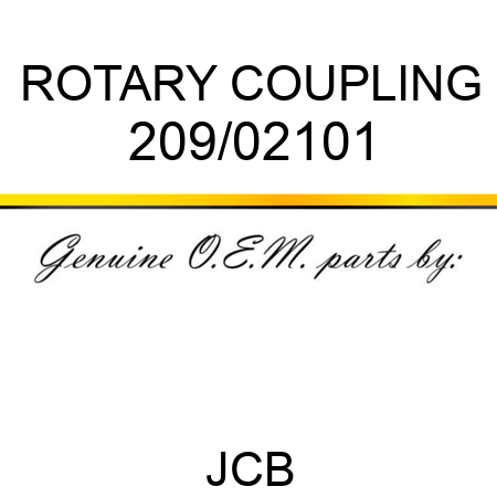 ROTARY COUPLING 209/02101