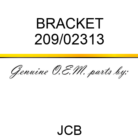 BRACKET 209/02313