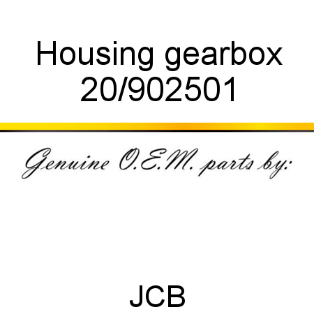 Housing, gearbox 20/902501