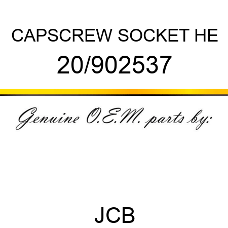 CAPSCREW SOCKET HE 20/902537