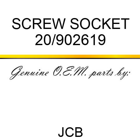 SCREW SOCKET 20/902619