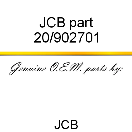 JCB part 20/902701