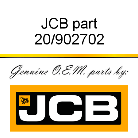 JCB part 20/902702