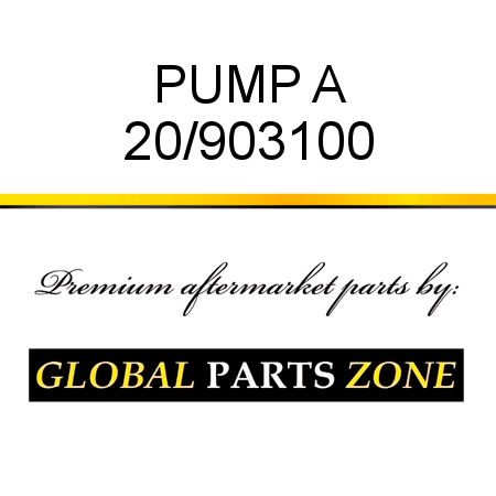 PUMP A 20/903100
