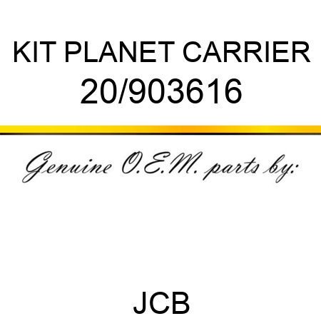 KIT PLANET CARRIER 20/903616