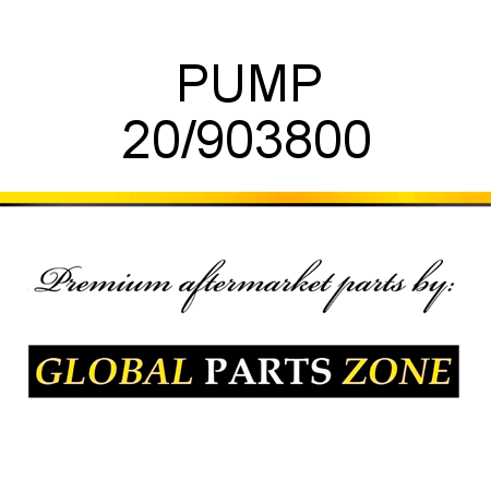 PUMP 20/903800