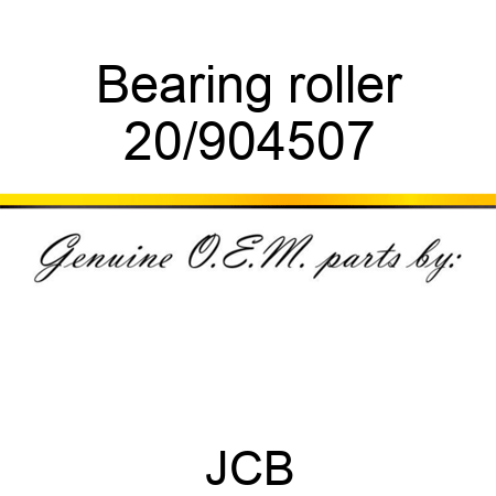 Bearing roller 20/904507
