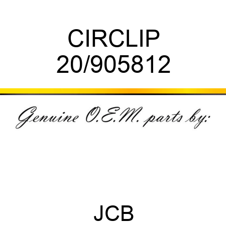 CIRCLIP 20/905812