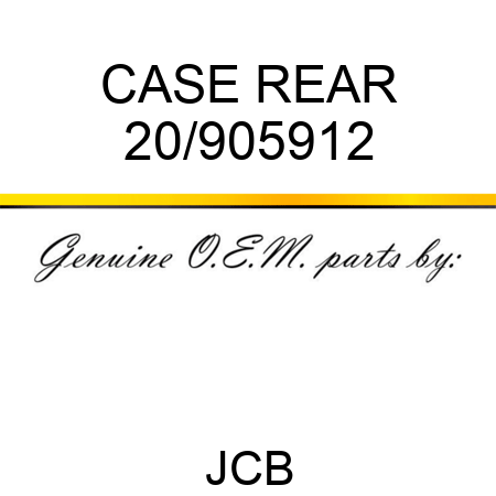 CASE REAR 20/905912