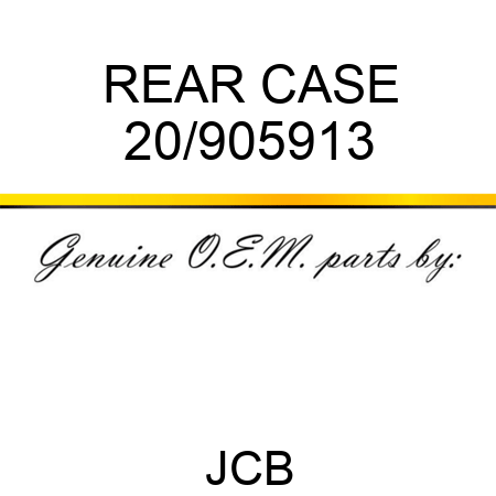 REAR CASE 20/905913