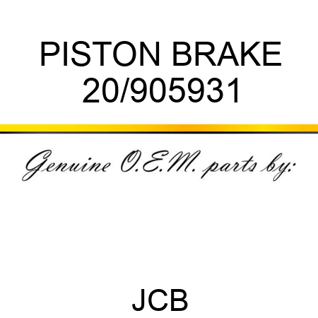 PISTON BRAKE 20/905931