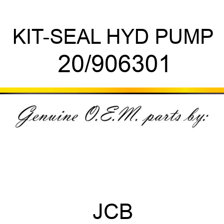 KIT-SEAL HYD PUMP 20/906301