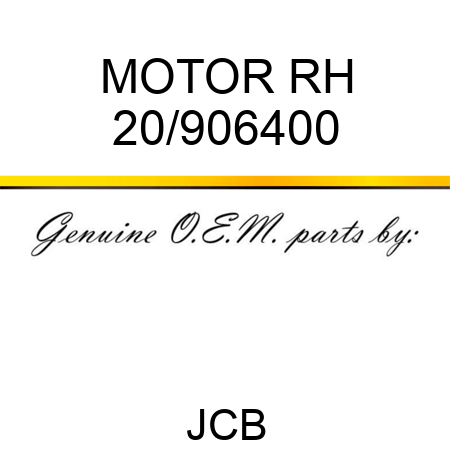 MOTOR RH 20/906400