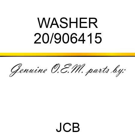 WASHER 20/906415