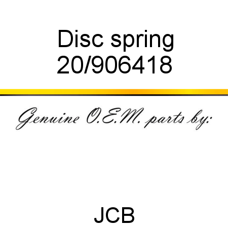 Disc, spring 20/906418